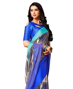 Multi Georgette, Satin Printed Regular Sarees