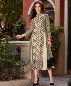 Multi Georgette Printed Anarkali Kurtis