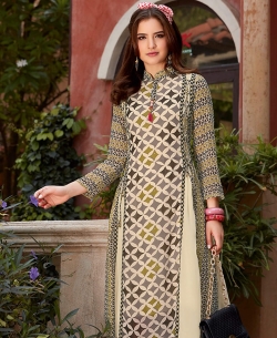 Multi Georgette Printed Anarkali Kurtis