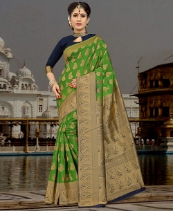 Green Silk Zari Work Traditional Sarees