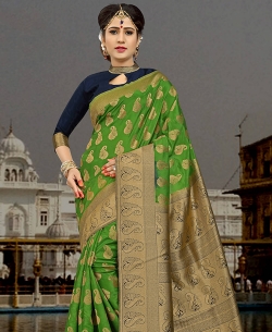 Green Silk Zari Work Traditional Sarees