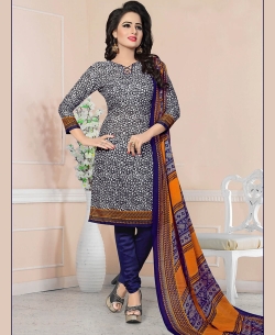 Multi Cotton Printed Chudidhar Suits