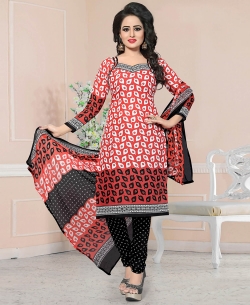 Multi Cotton Printed Chudidhar Suits