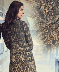 Multi Cotton Satin Printed Straight Cut Kurtis