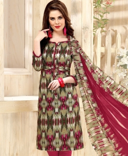 Multi Cotton Printed Chudidhar Suits
