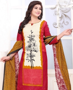 Multi Color Cotton Printed Chudidhar Suits