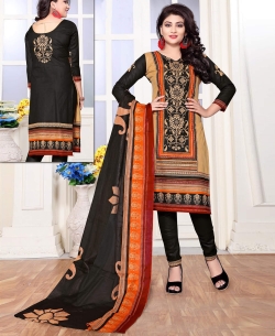 Multi Color Cotton Printed Chudidhar Suits