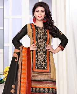 Multi Color Cotton Printed Chudidhar Suits