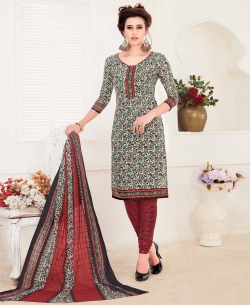 Multi-Color Cotton Printed Chudidhar Suits