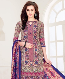Multi-Color Cotton Printed Chudidhar Suits