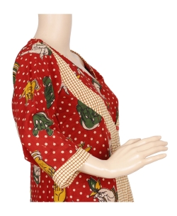 Red Kalamkari Cotton Kalamkari A Line Kurtis