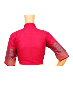 Pink Handloom Cotton Thread Work Blouses