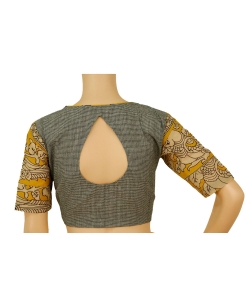 Grey Handloom Cotton Handloom Blouses