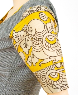 Grey Handloom Cotton Handloom Blouses