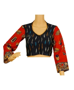 Blue Ikat Cotton Ikat Blouses