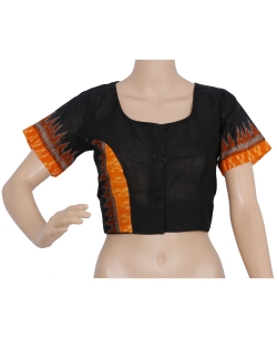 Black Ikat Cotton Ikat Blouses