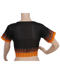 Black Ikat Cotton Ikat Blouses