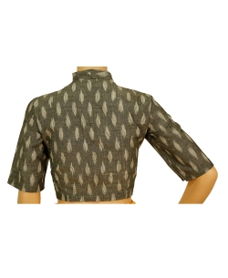 Grey Ikat Cotton Ikat Blouses