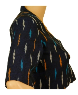 Blue Ikat Cotton Ikat Blouses