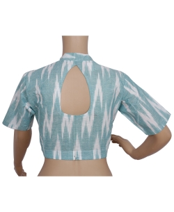 Blue Ikat Cotton Ikat Blouses