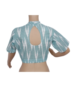Blue Ikat Cotton Ikat Blouses