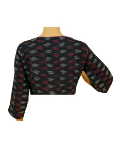 Black Ikat Cotton Ikat Blouses