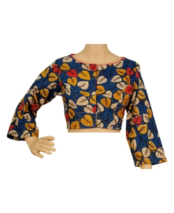 Blue Kalamkari Cotton Kalamkari Blouses
