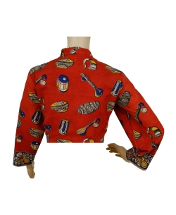 Red Kalamkari Cotton Kalamkari Blouses