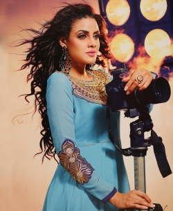 Sky Blue Georgette Embroidered Anarkali Suits