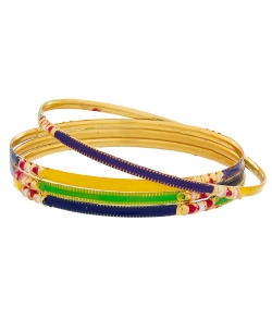 Multi Alloy Minakari Bangles