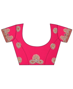 Red Georgette Stones Border Sarees