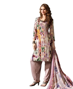 Multi Georgette Blend Embroidered Chudidhar Suits