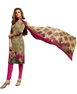 Multi Georgette Blend Embroidered Chudidhar Suits