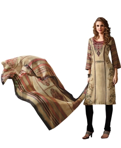 Multi Georgette Blend Embroidered Chudidhar Suits