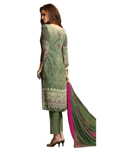 Multi Georgette Blend Embroidered Chudidhar Suits