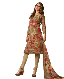 Multi Georgette Blend Embroidered Chudidhar Suits