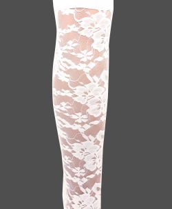 White Cotton Blend Solid Designer Leggings