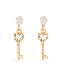 White And  Gold Non Precious Metal Stones, Crystals Drops