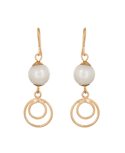 White Non Precious Metal Pearls Hoops & Hooks