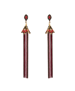 Black And  Red Non Precious Metal Beads Jumkha
