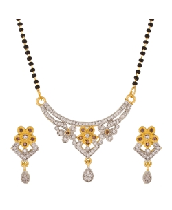 Black Non Precious Metal Stones, Crystals Mangal Sutra