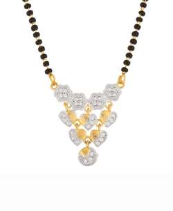 Gold Plated Stones, Crystals Mangal Sutra