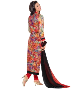 Multi Georgette Blend Embroidered Palazzo Suits