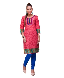 straight cut long kurtis online shopping